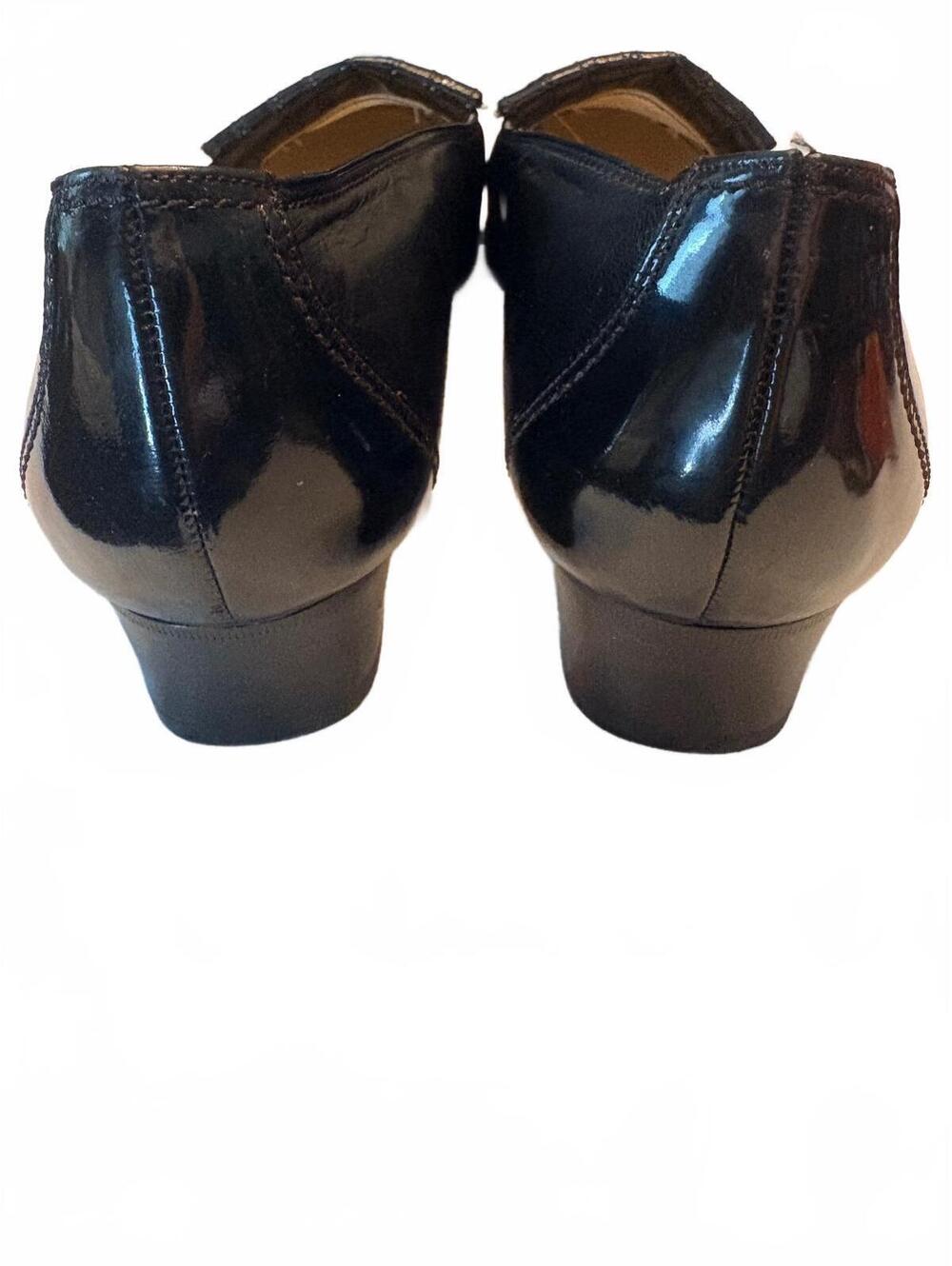 VINTAGE NWOT Bally Black Loafer Pumps 8.5 EU/11 M US - Picture 9 of 9
